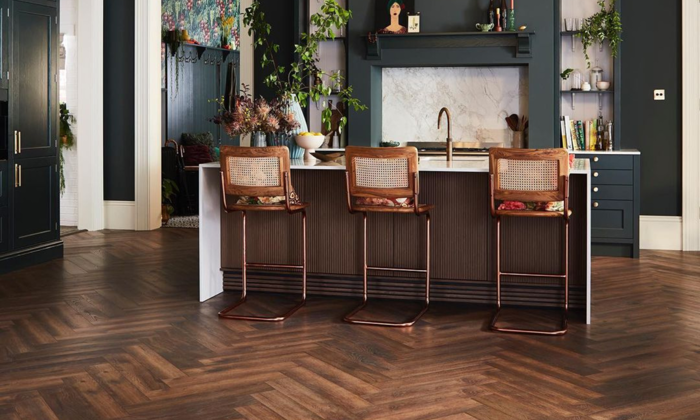 Karndean antique French oak flooring in a kitchen