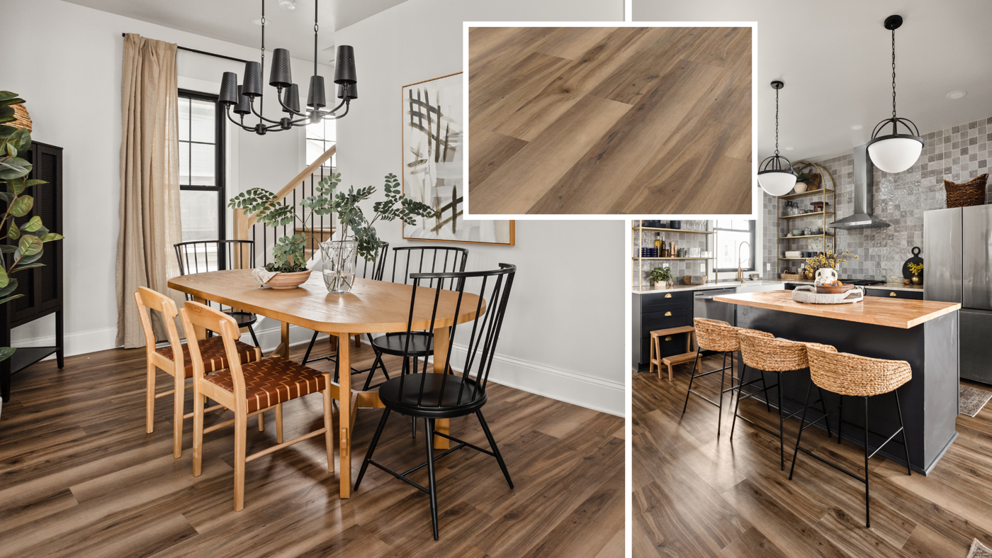 After photos of renovated house featuring our Smoked American Maple RCP6545 floors in episode 4 of Good Bones season 8; photo credit: Cory Phillips, The Home Aesthetic