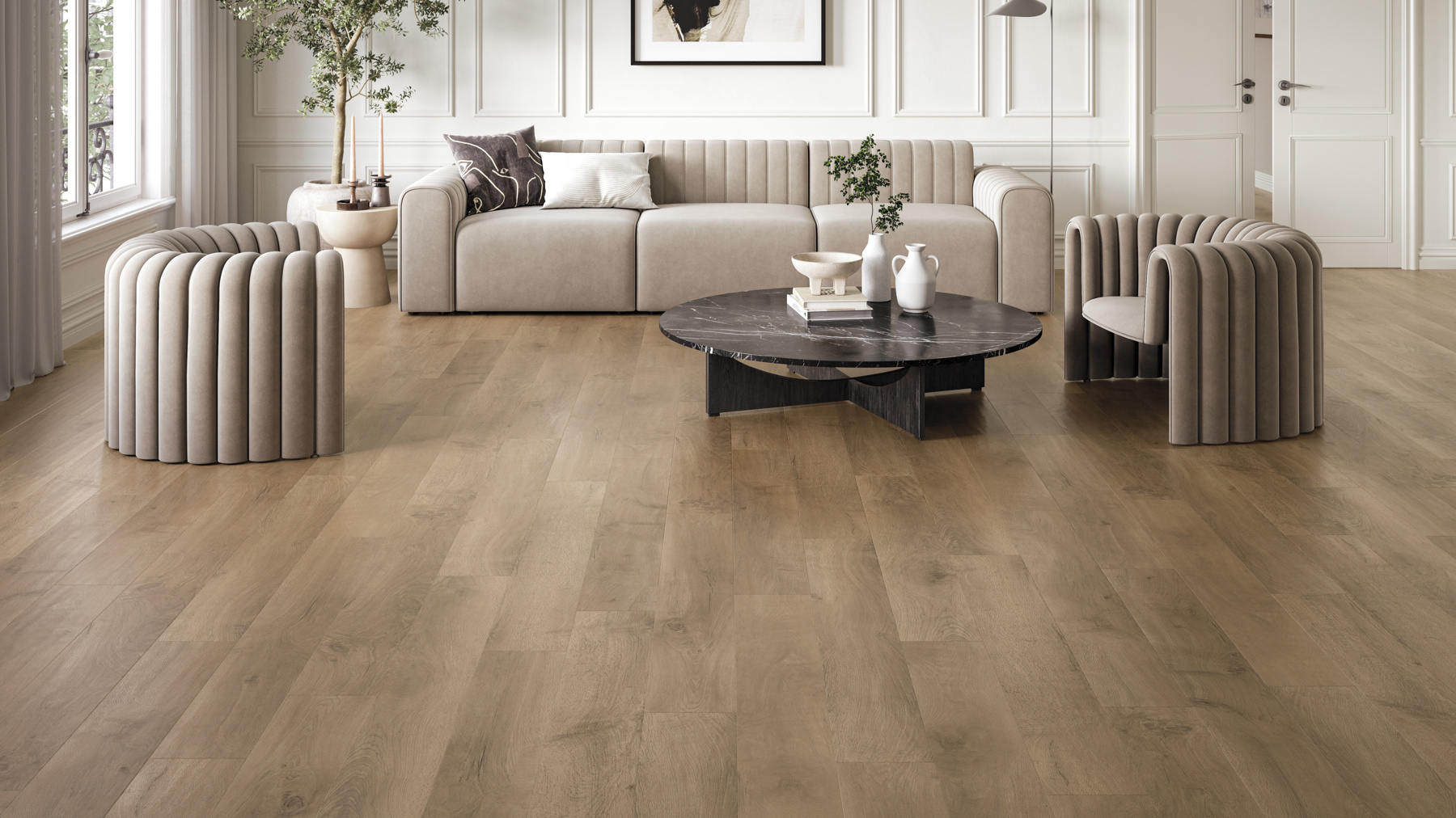 Salon Oak RL13 | AKP-RL13 floors in a modern living room